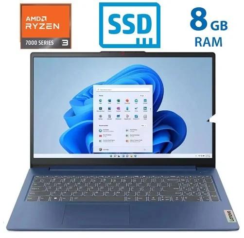 Lenovo IdeaPad Slim 3 – Ryzen 3 7320U – 8GB – Abyss Blue